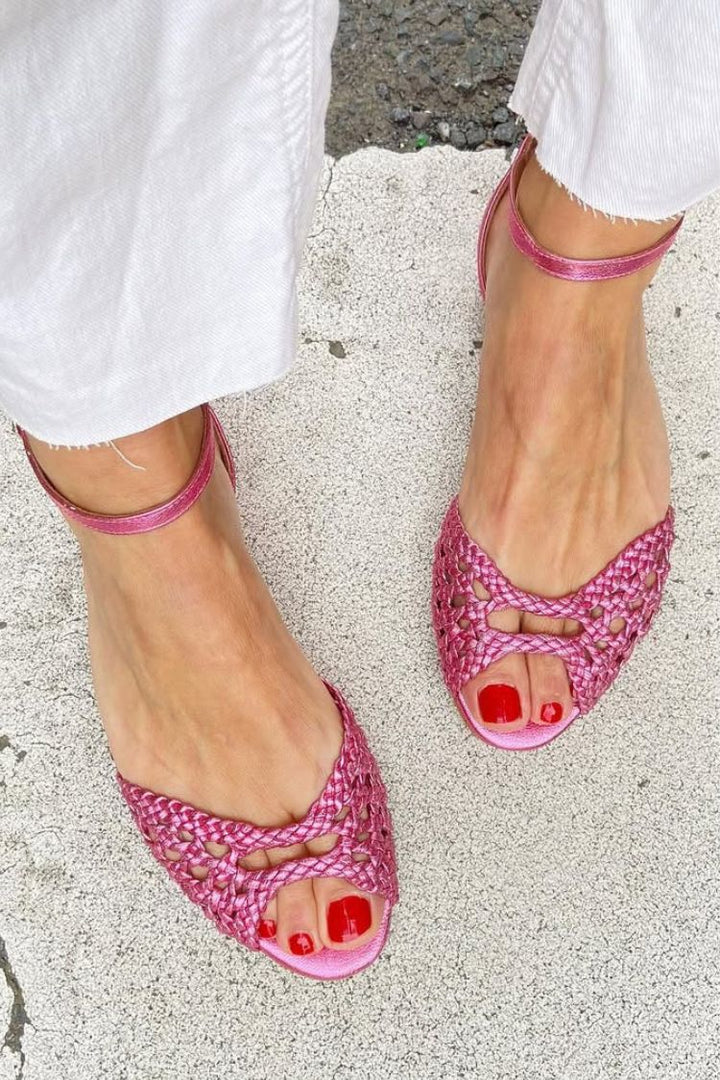 Soledad™ | Sandalias Doradas Trenzadas