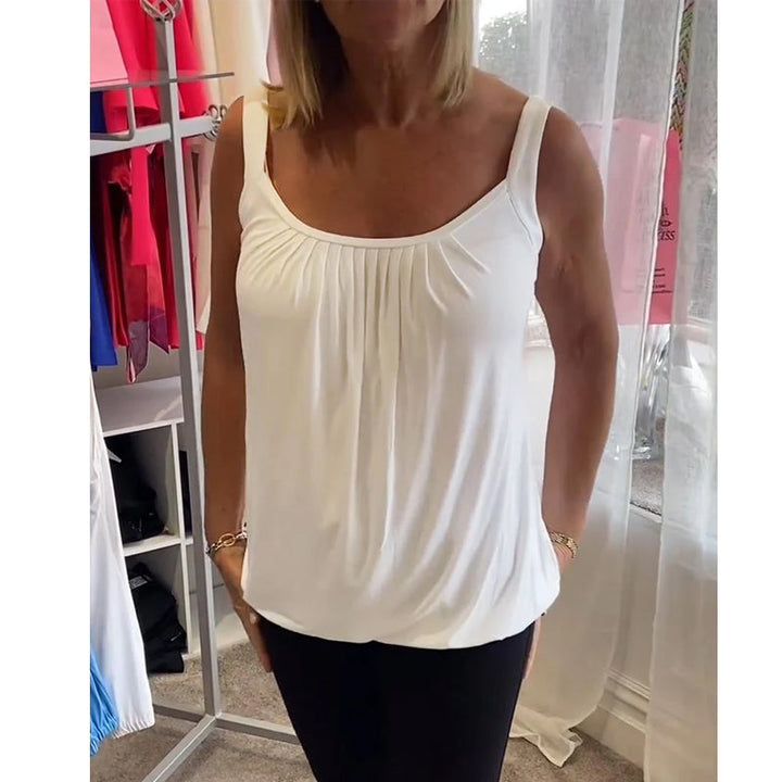 Robin™ | Top de verano sin mangas con cuello redondo