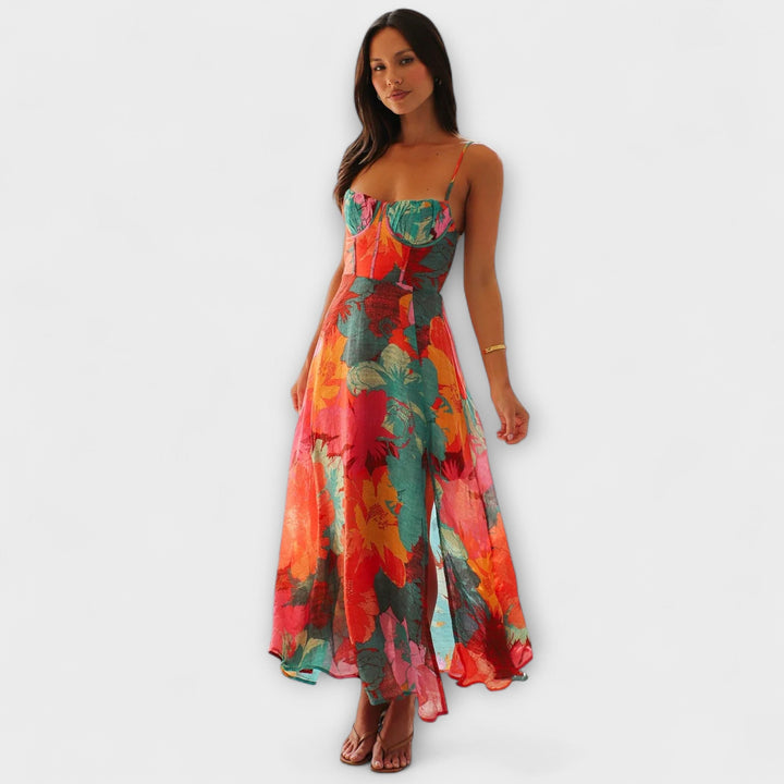 Audrey - Vestido con estampado floral para mujeres - Estiloso y atractivo