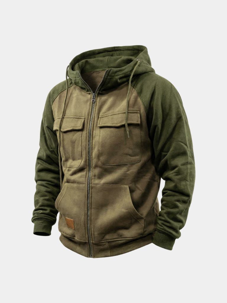 Cargo Trek Zip-Up Hoodie