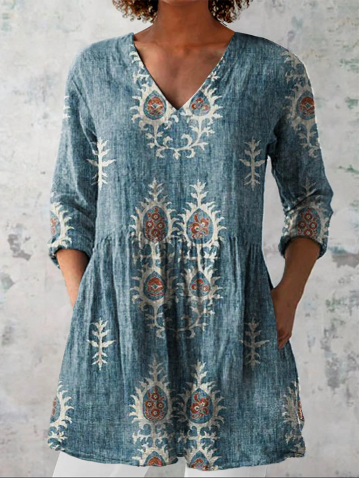 Elise | Blusa Larga con Escote en V €49,95