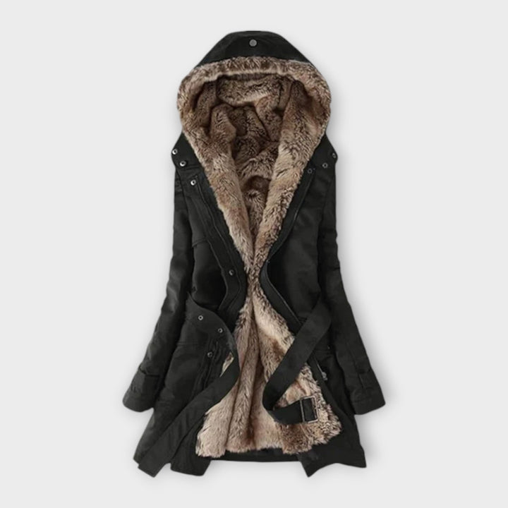 Mikash - Chaqueta caliente con forro de piel