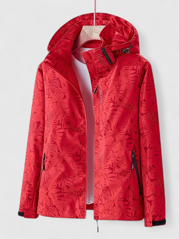 Tjaša – Chaqueta elegante con un patrón botánico
