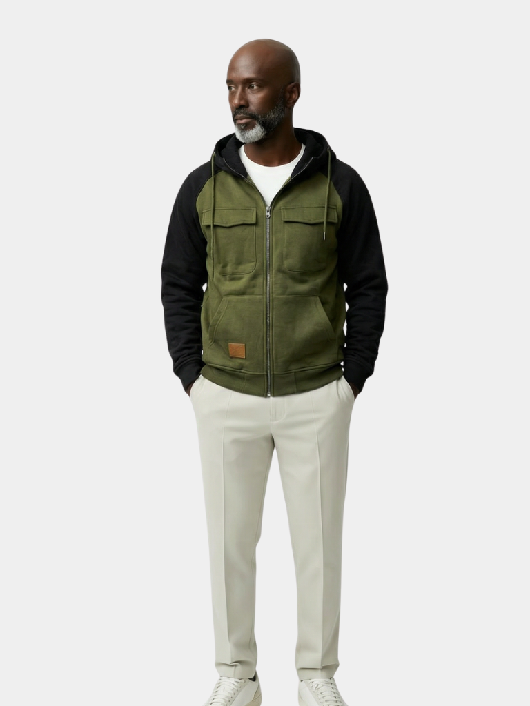 Cargo Trek Zip-Up Hoodie