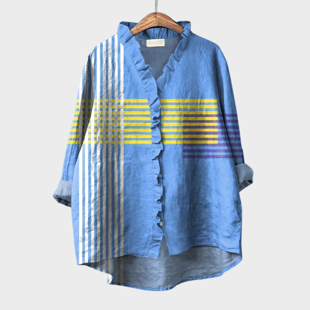 Ophélie™ | Blusa gráfica con volantes