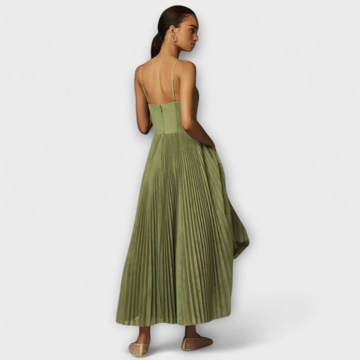 Marilyn - Falda Midi de Tul Fruncida con Bustier