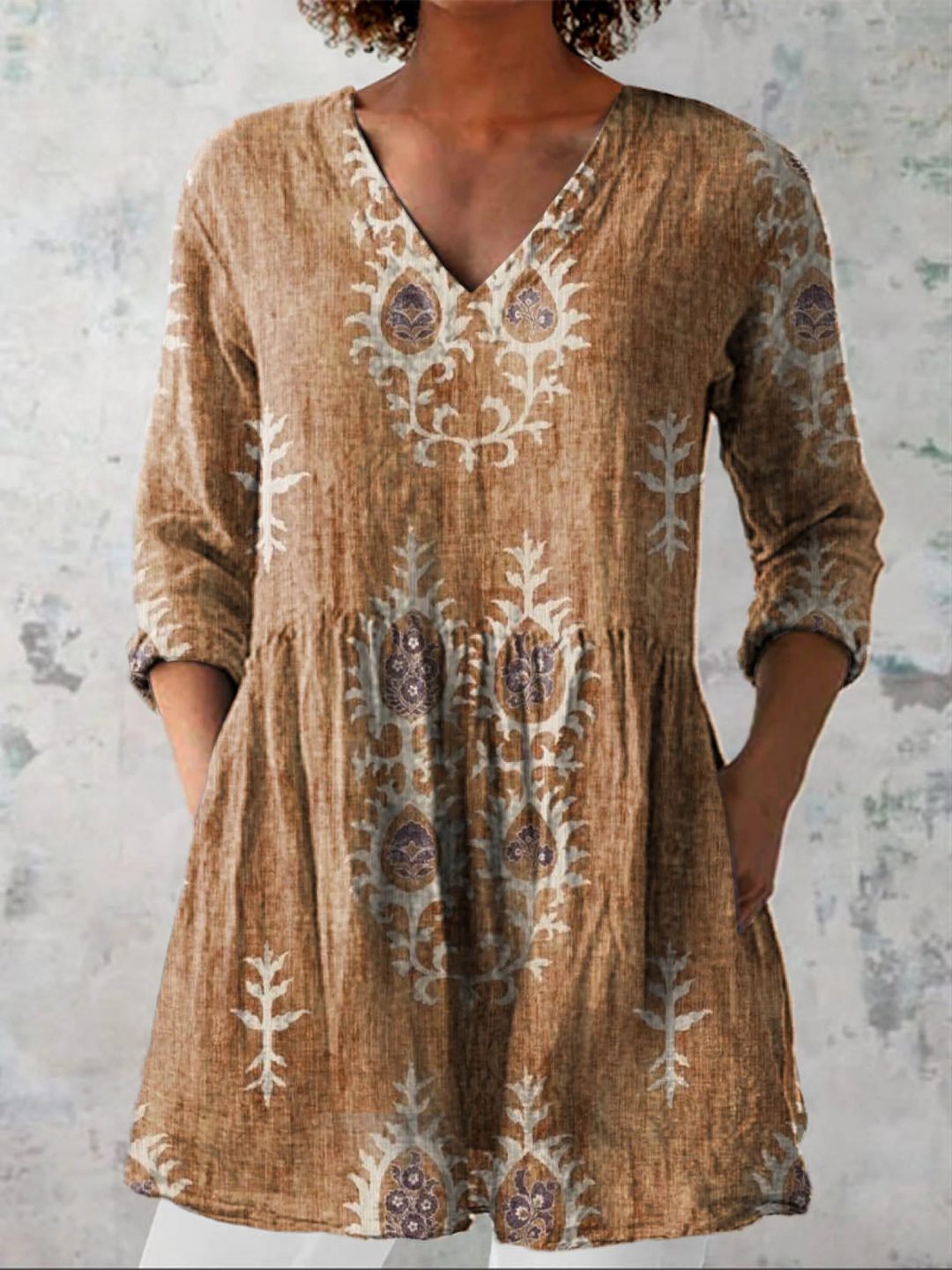 Elise | Blusa Larga con Escote en V €49,95