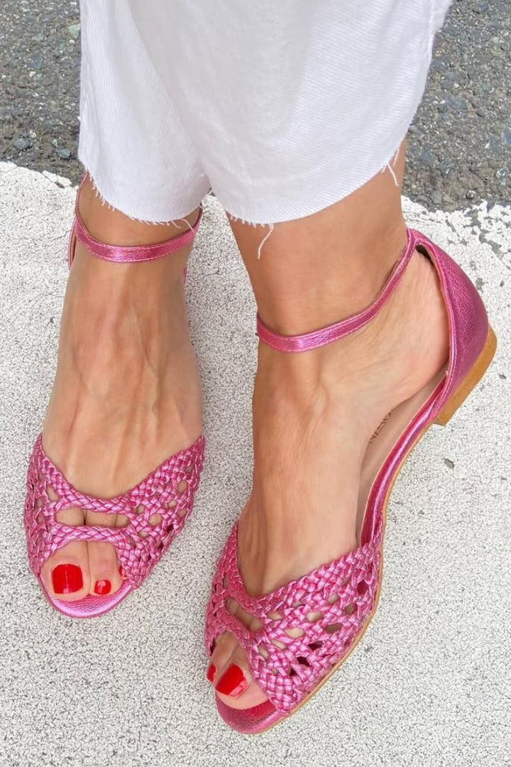 Soledad™ | Sandalias Doradas Trenzadas