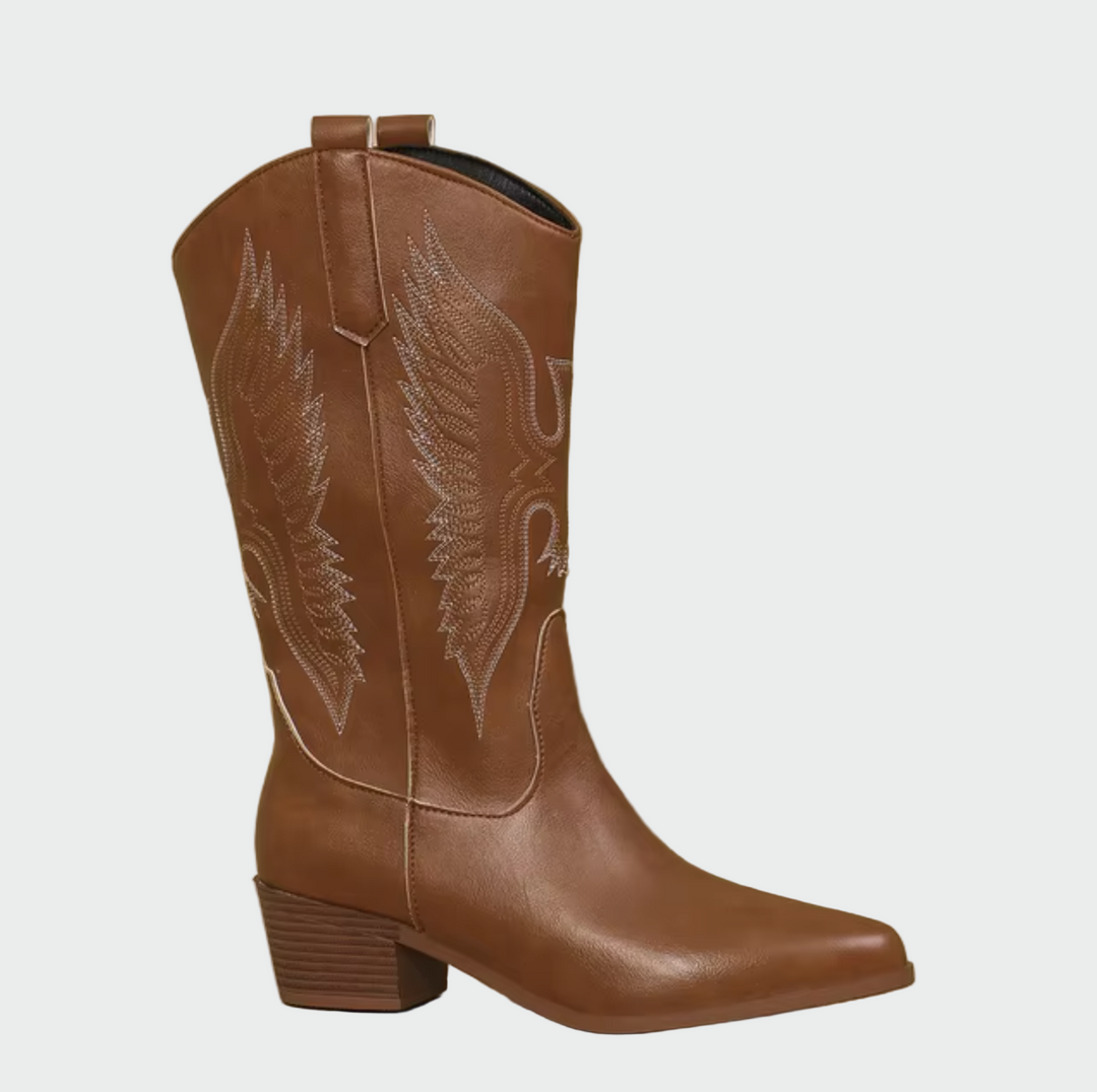 Botas de vaquero occidentales de cuero