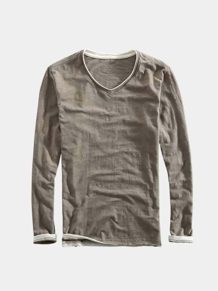 Camisa de Manga Larga Moderno Mariner