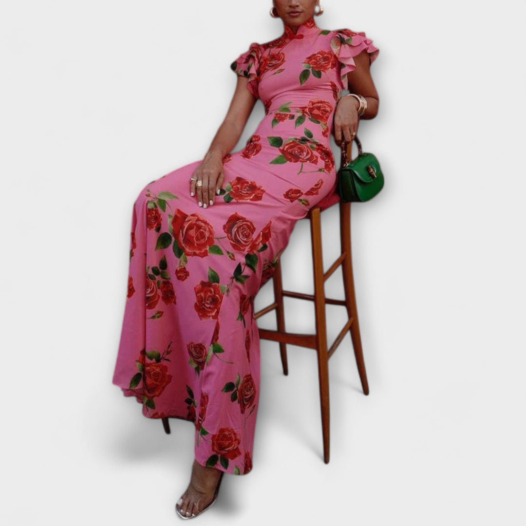 Blanka - Vestido maxi con estampado floral