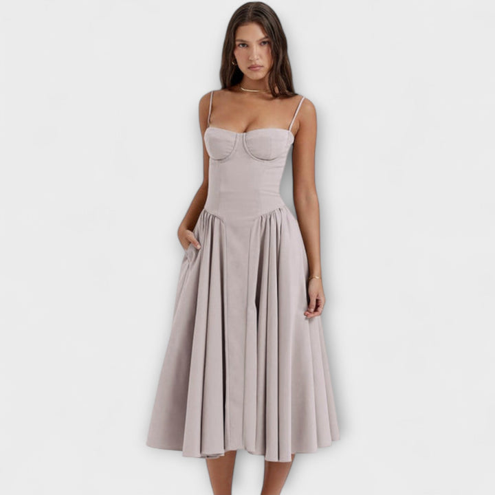 Rosalie - Elegante vestido de corsé sin mangas