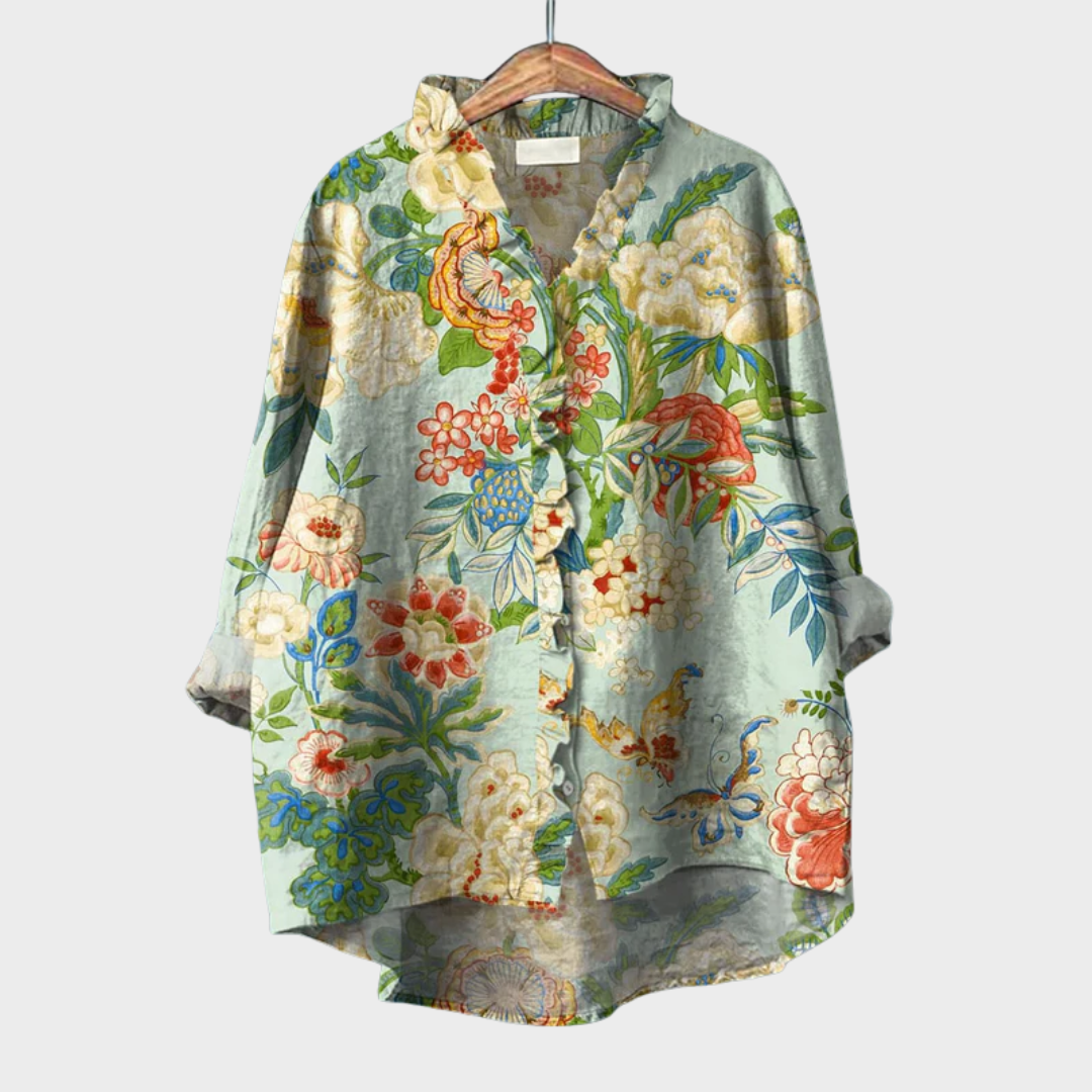 Blusa floral romántica