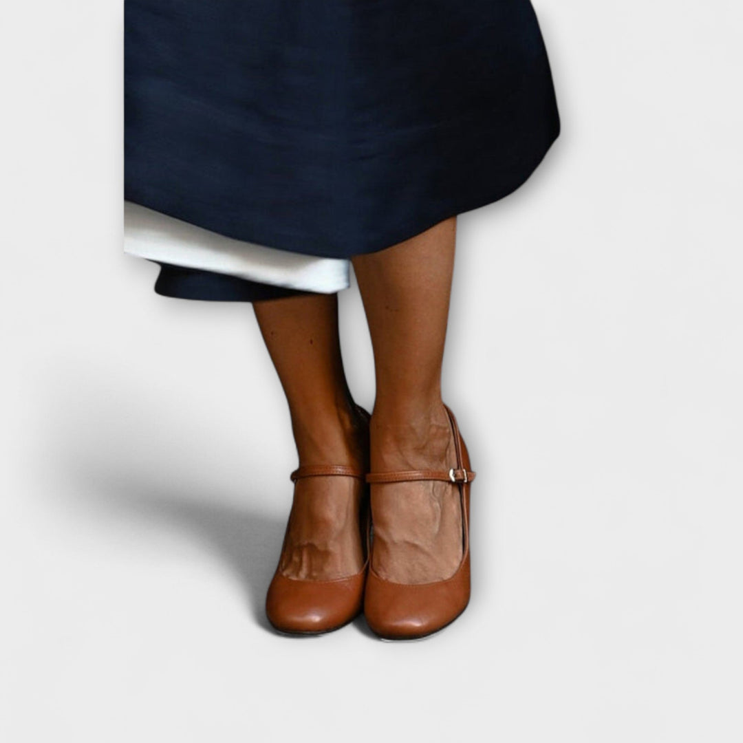 Magdaléna Elegante Mary Jane Zapatillas Lujo con Acolchado