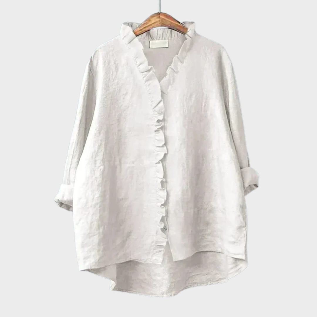 Célestine™ | Blusa delicada con volantes