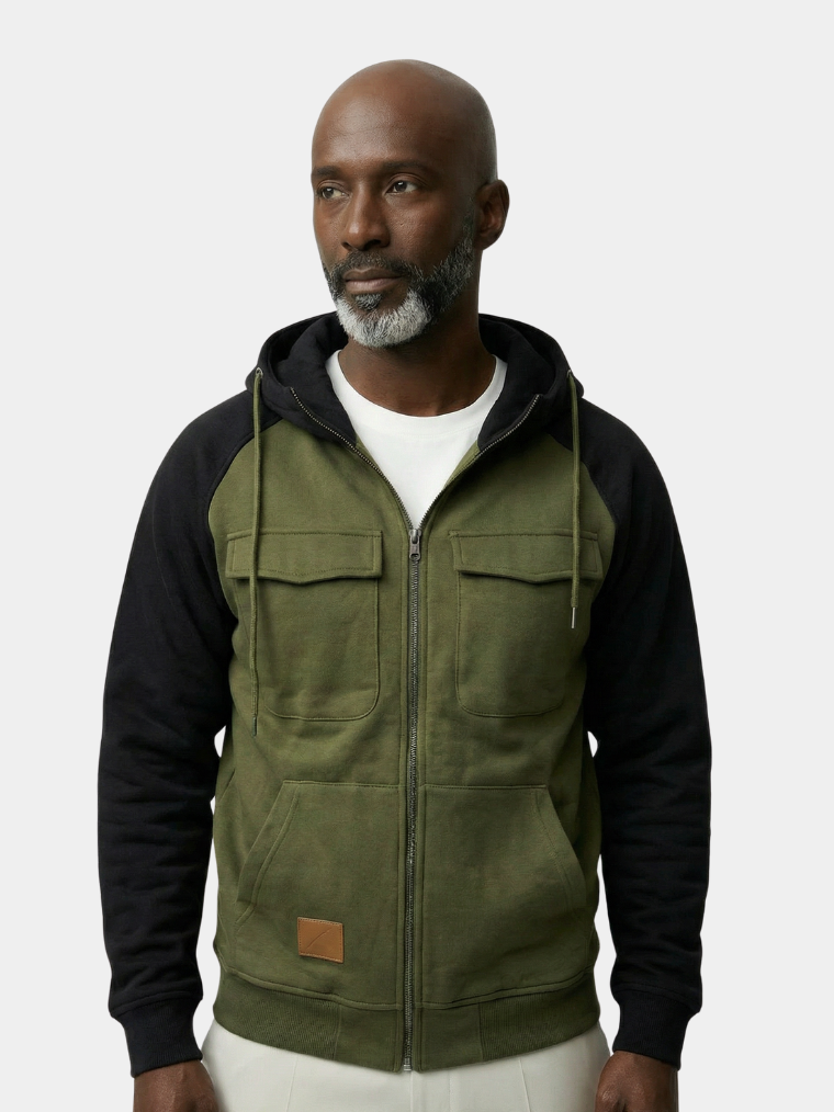 Cargo Trek Zip-Up Hoodie