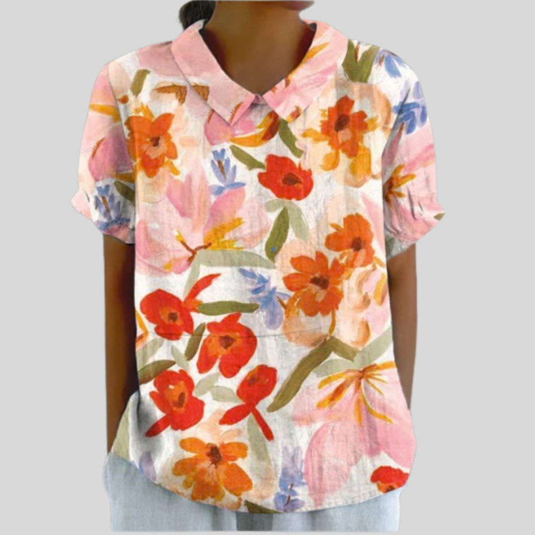 Évelyne™ | Blusa floral expresiva
