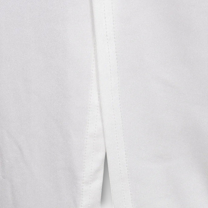 Selah - Camiseta blanca de manga larga con corte en la cintura y acentos de piedras brillantes