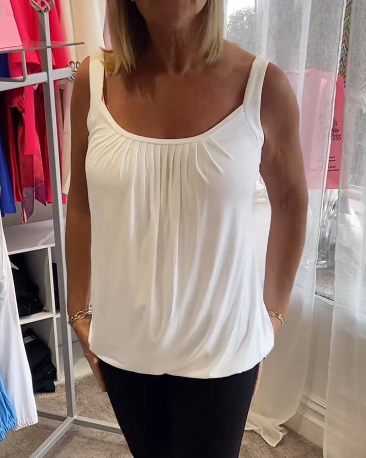 Robin™ | Top de verano sin mangas con cuello redondo