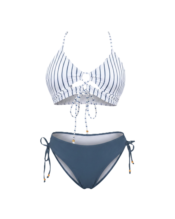 Casiana™ | Bikini con lazada frontal y estampado animal print