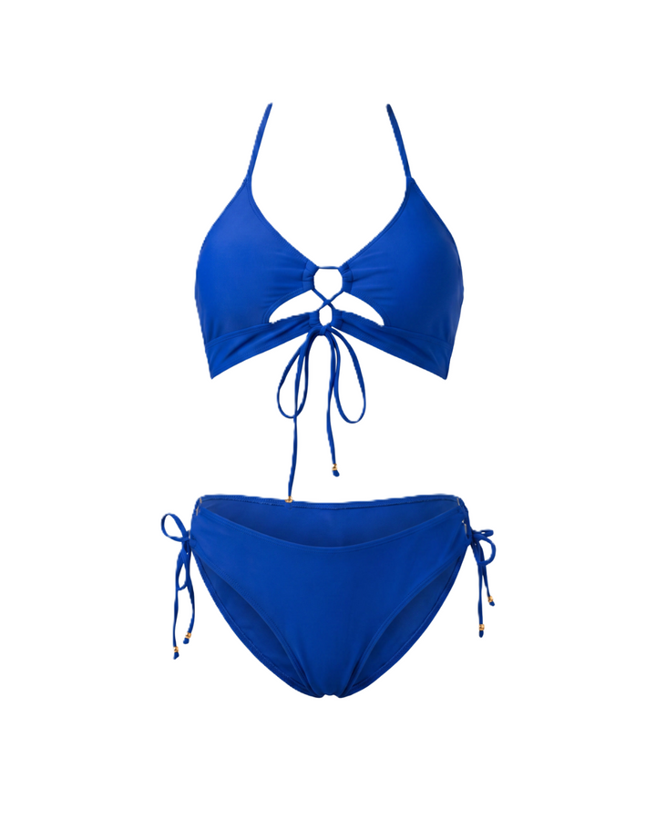 Casiana™ | Bikini con lazada frontal y estampado animal print