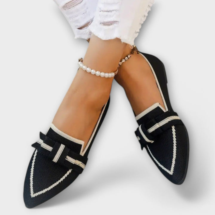 Zapatos planos de mujer con diseño de nudo