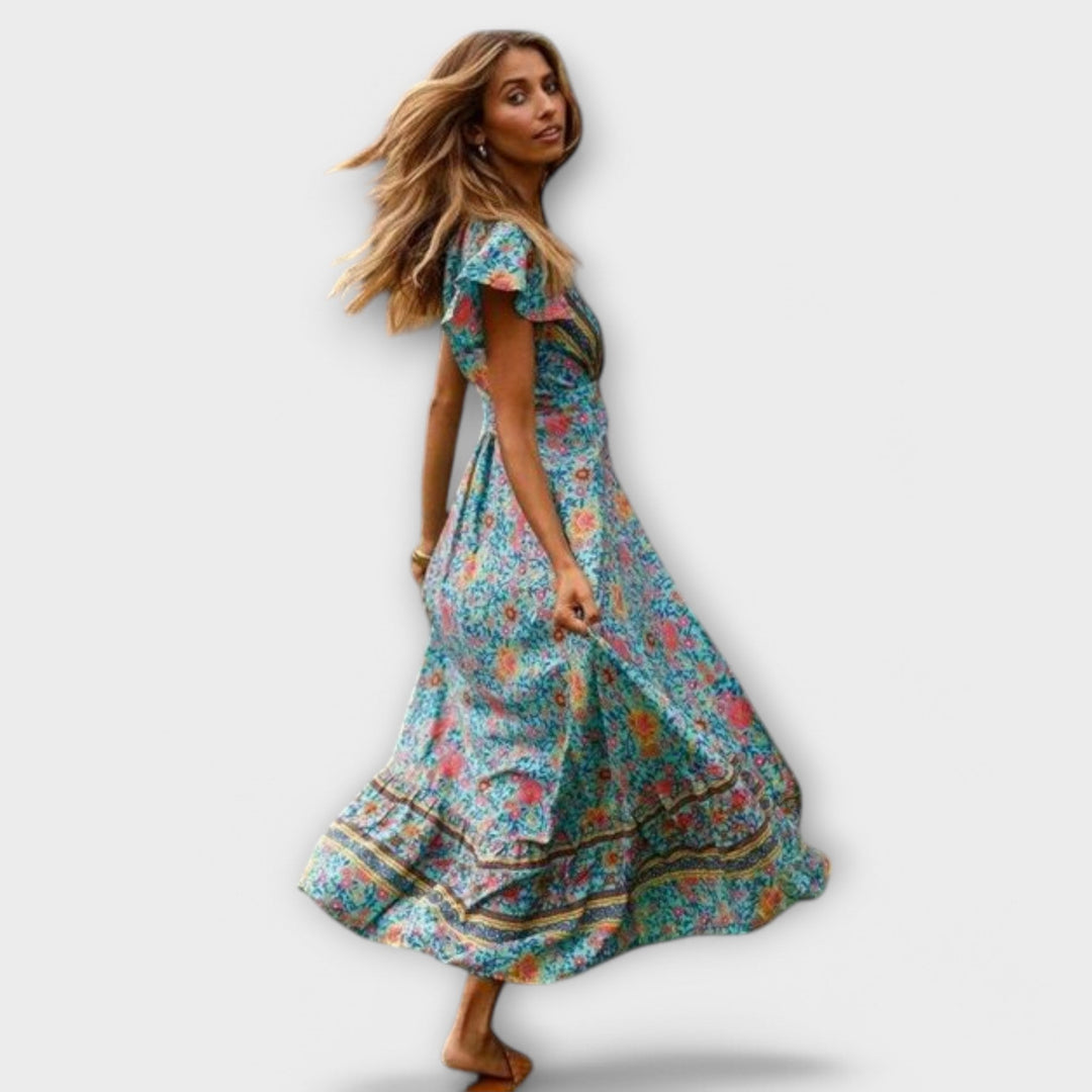 Shylin Boho Maxi Vestido