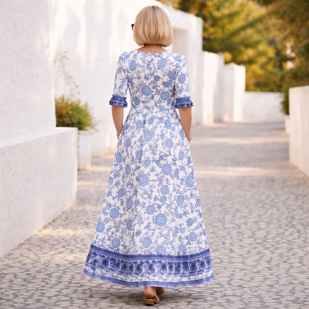 Elly | Vestido Floral Elegante con un Toque Fresco