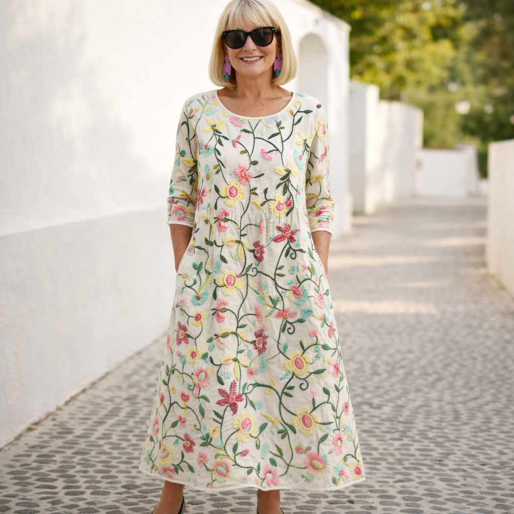 Nelly | Vestido Maxi - Patrón Floral