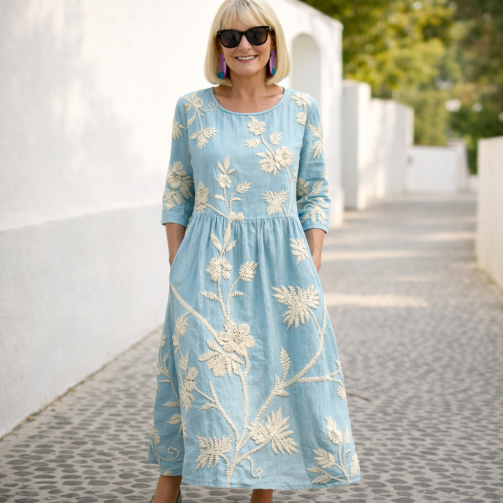 Nelly | Vestido Maxi - Patrón Floral