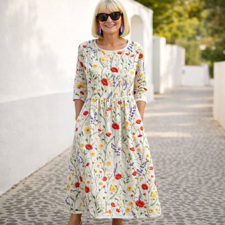 Nelly | Vestido Maxi - Patrón Floral
