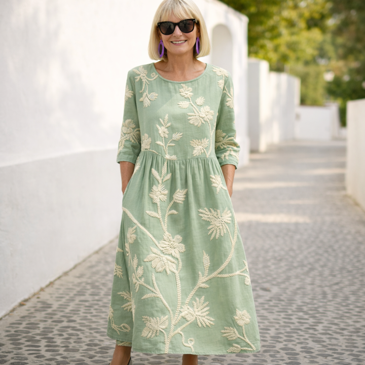 Nelly | Vestido Maxi - Patrón Floral