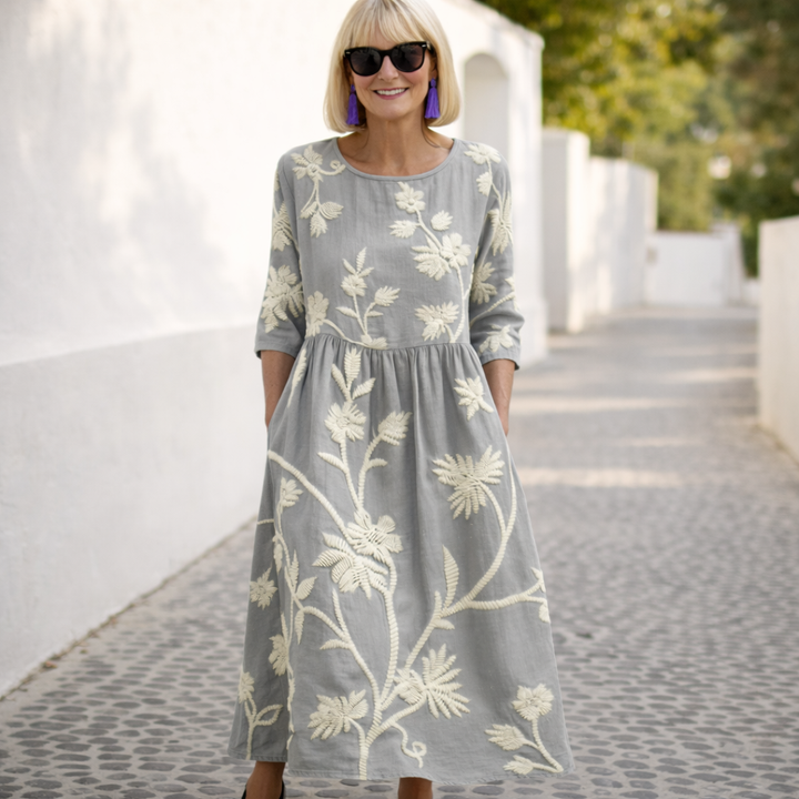 Nelly | Vestido Maxi - Patrón Floral
