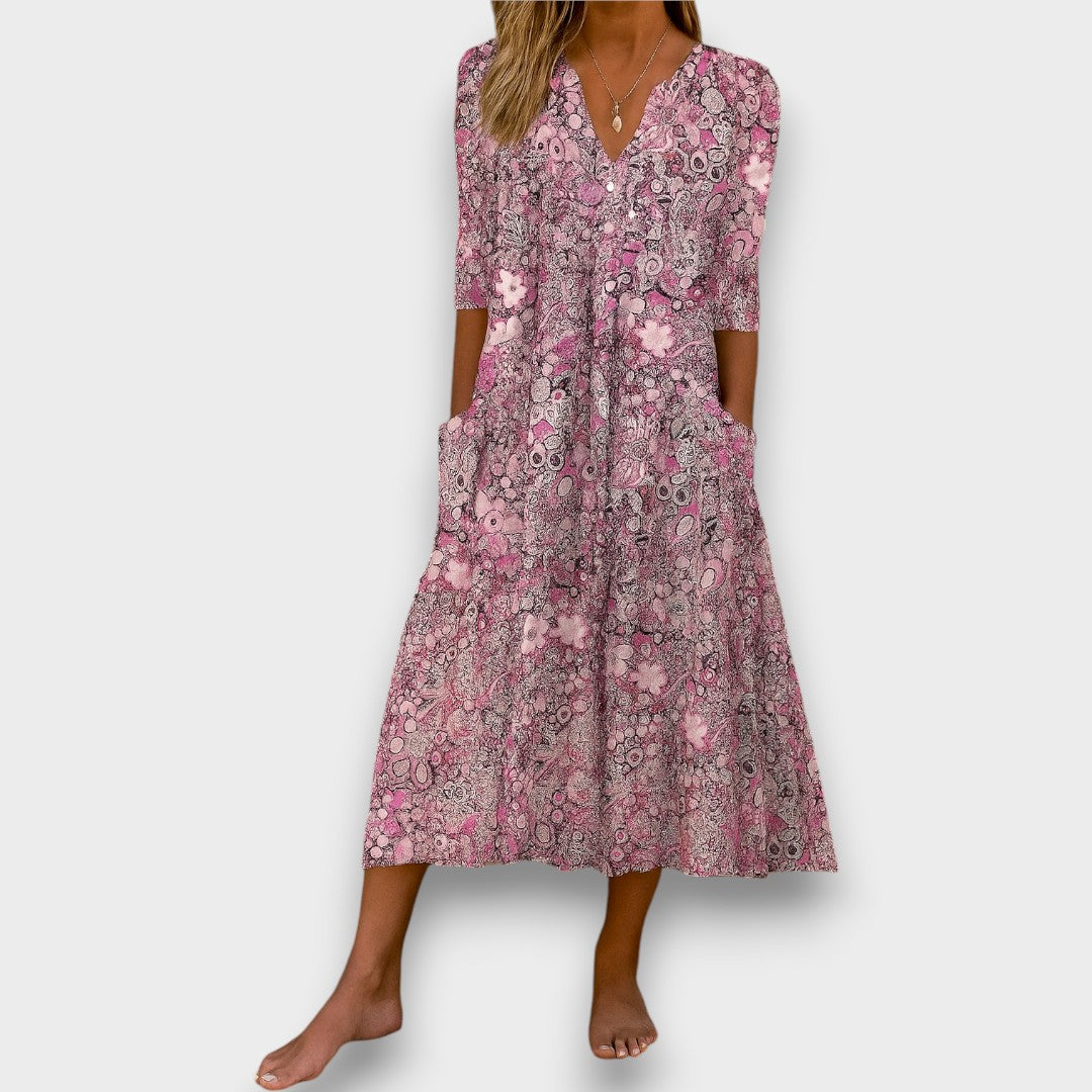 Harlow - Vestido Elegante con Escote en V