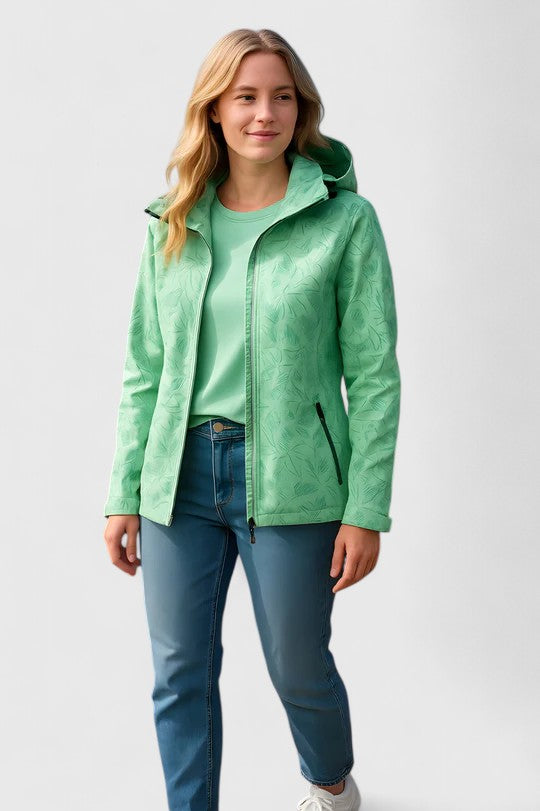 Tjaša – Chaqueta elegante con un patrón botánico