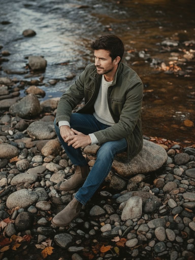 Chaqueta Vintage de Campo Oliva Valmont