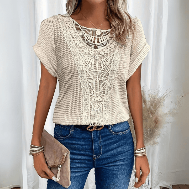Esmie™ | Top bohemio chic calado