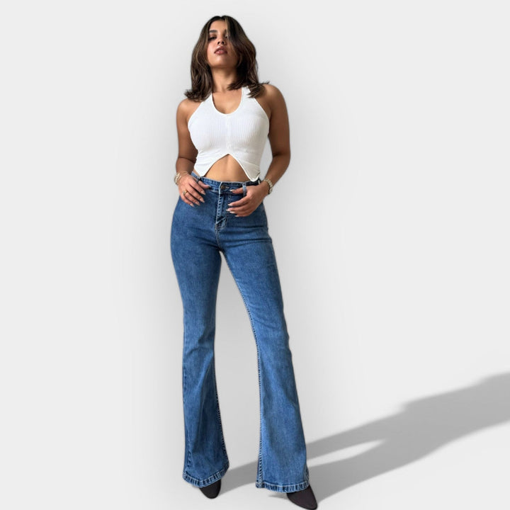 Barbora - Jeans de campana de cintura alta