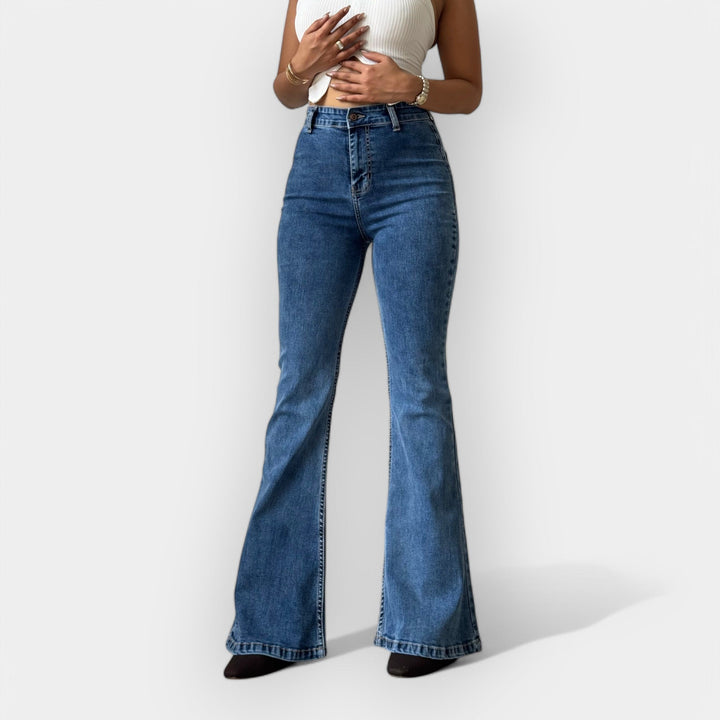 Barbora - Jeans de campana de cintura alta