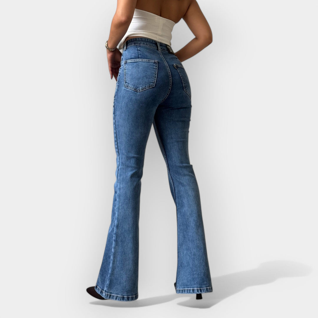 Barbora - Jeans de campana de cintura alta