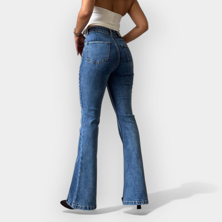 Barbora - Jeans de campana de cintura alta