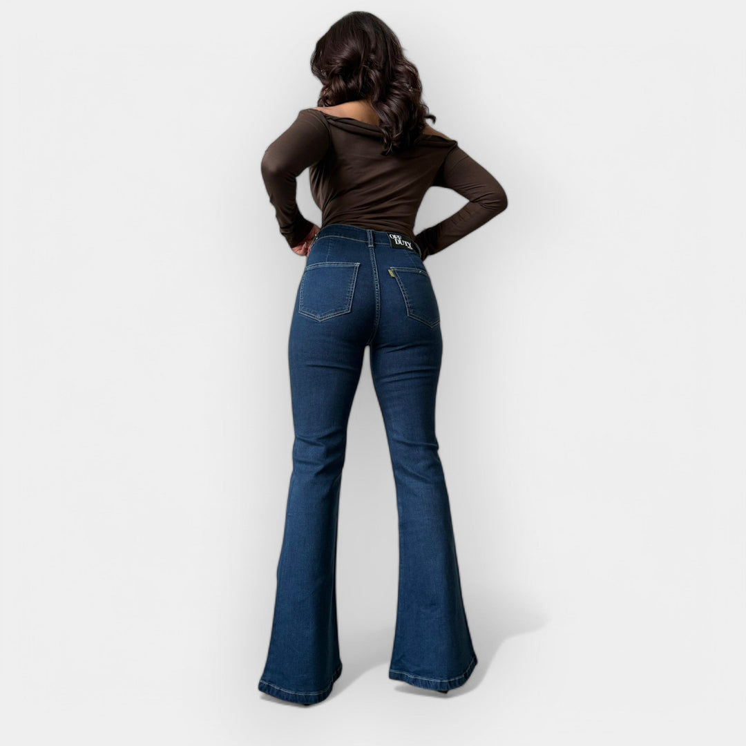 Barbora - Jeans de campana de cintura alta