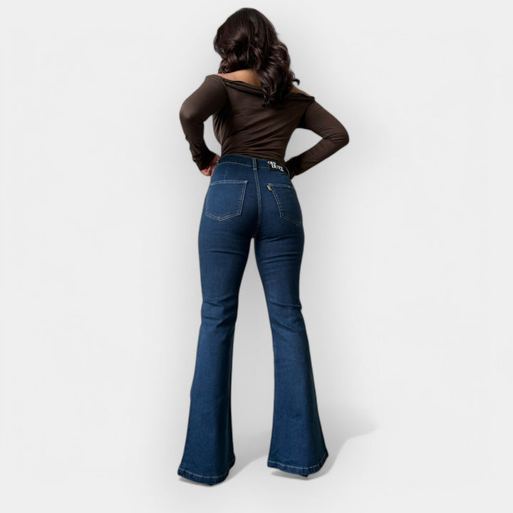 Barbora - Jeans de campana de cintura alta