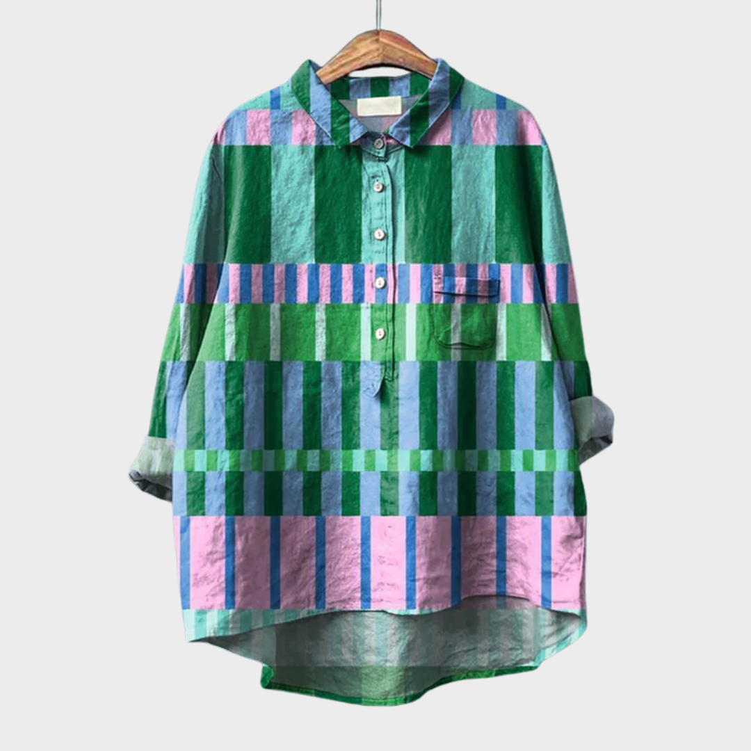 Azélie™ | Blusa gráfica colorida