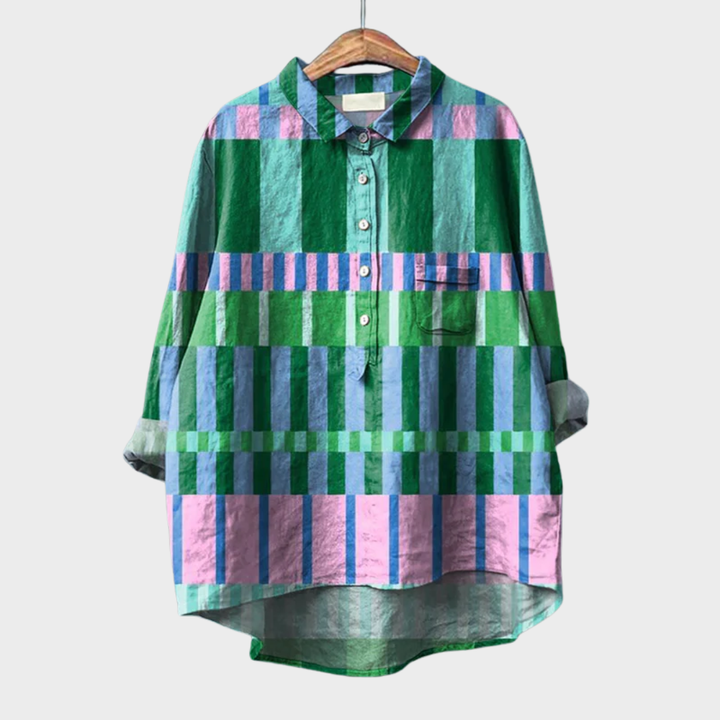 Azélie™ | Blusa gráfica colorida