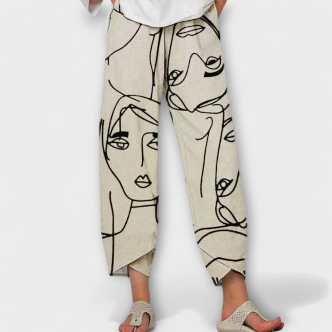 Nahia - Pantalones de lino