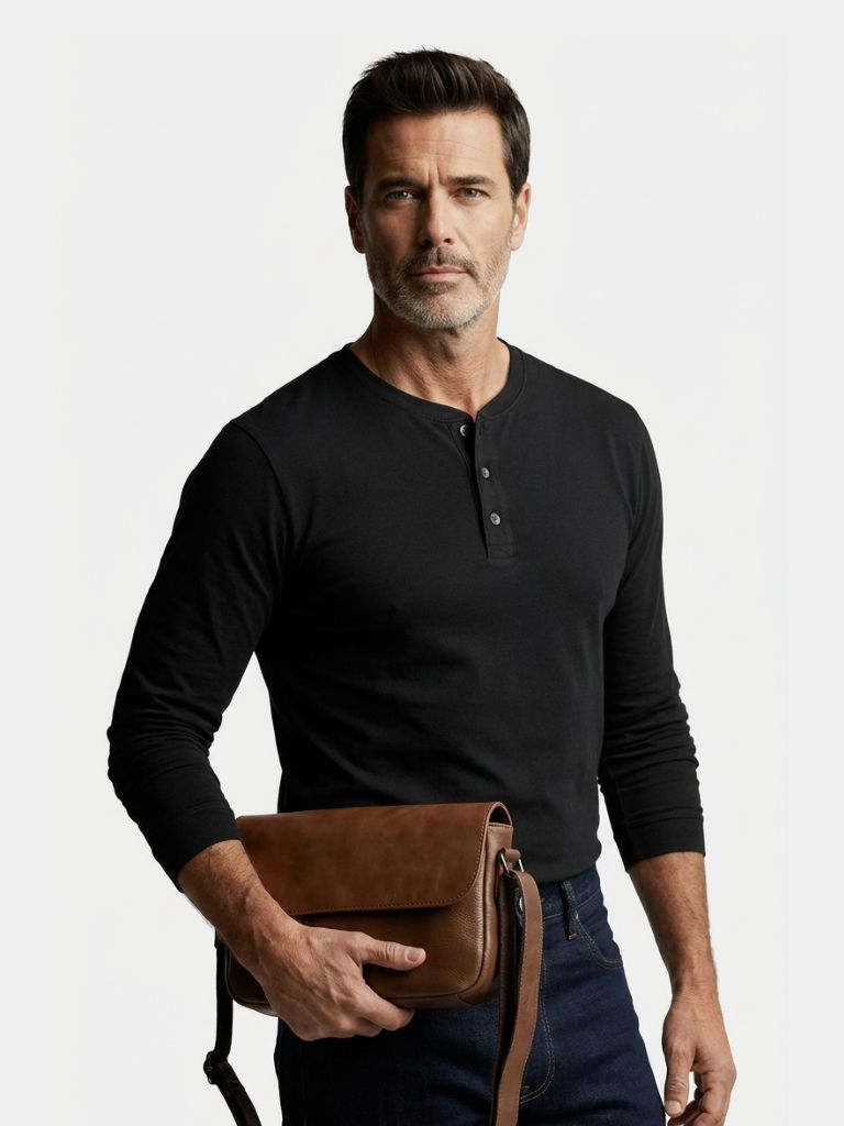 Bolso de Hombro Esencial de Cuero de Milán