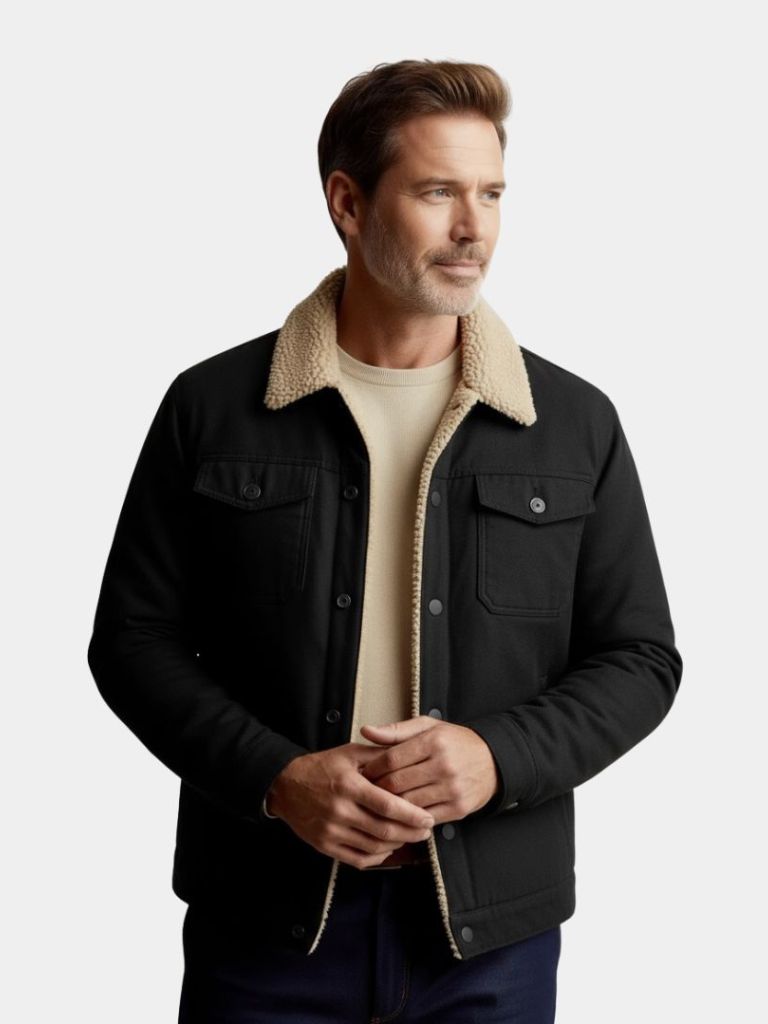 Chaqueta Bomber Vintage de Forro Polar