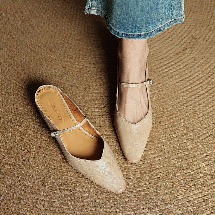 Orella – mules de cuero auténtico