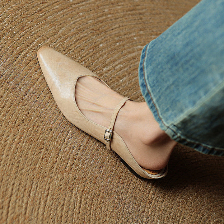 Orella – mules de cuero auténtico